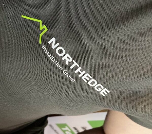 northedge installations branded t-shirt